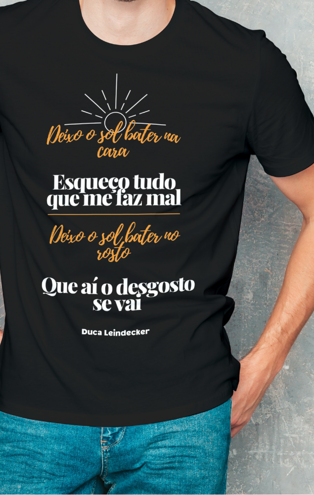 Foto do produto Camiseta Girassóis - Sol | Preta
